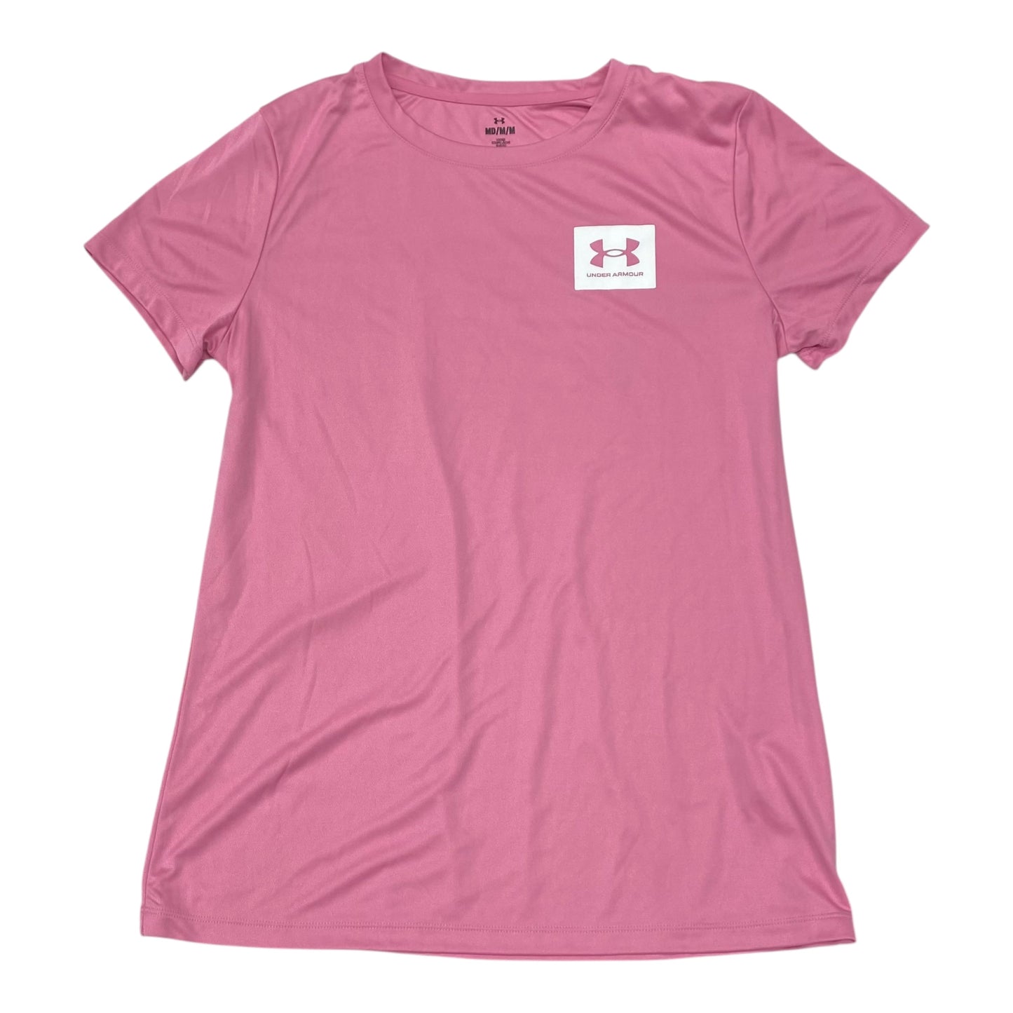Athletic Top Ss By Under Armour In Pink, Size:M