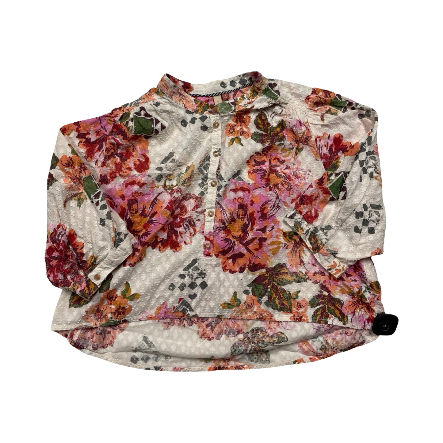 Top Ss By Pilcro In Floral Print, Size:M