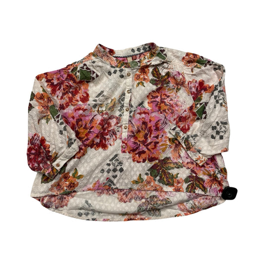 Top Ss By Pilcro In Floral Print, Size:M
