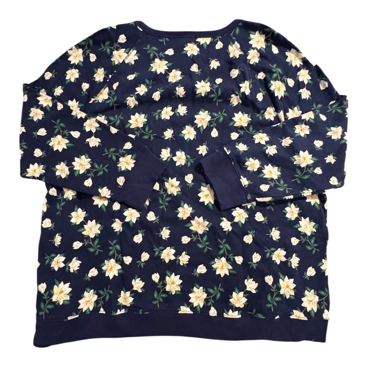 Sweatshirt Crewneck By Draper James In Floral Print, Size:3X