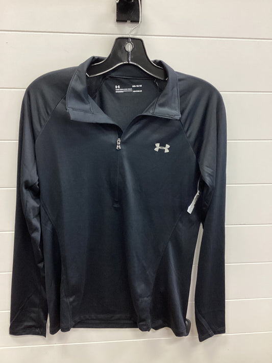Athletic Top Ls Collar By Under Armour In Black, Size:M