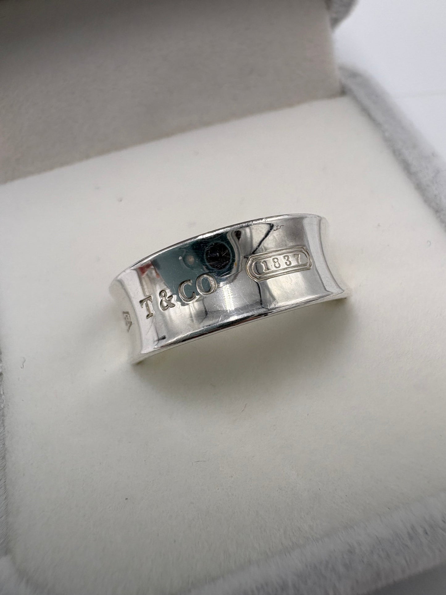 Tiffany & Company 1837 T & Co. 925 Luxury Ring, Size: 6