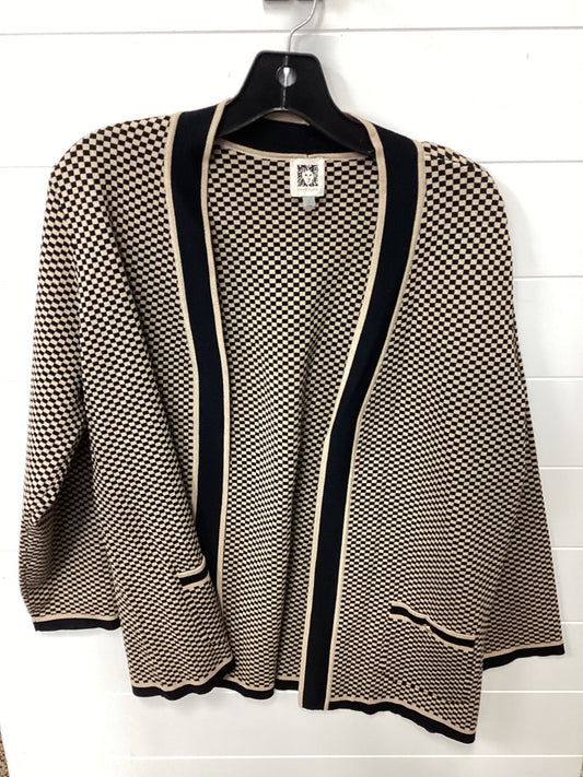 Top Ls By Anne Klein In Black & Gold, Size:L