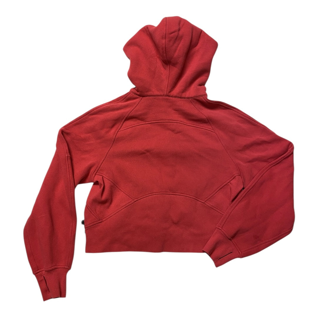 Athletic Sweatshirt Hoodie By Lululemon In Red, Size:Xs