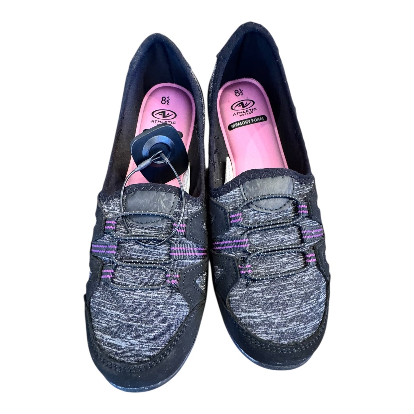 Shoes Athletic By Athletic Works In Black & Grey, Size:8.5