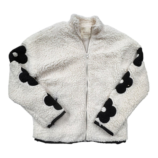Jacket Faux Fur & Sherpa By Altard State In Black & Cream, Size:Xs