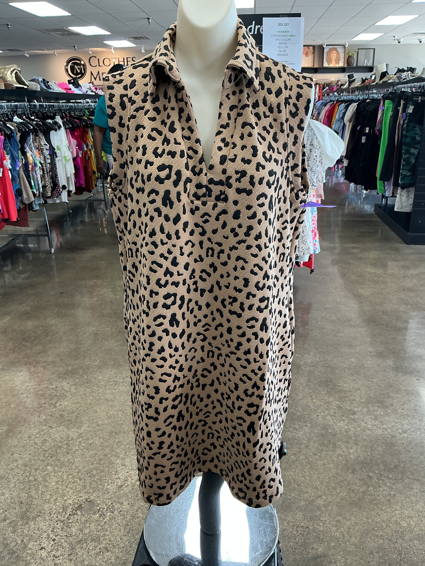 Dress Casual Short By Entro In Animal Print, Size:S