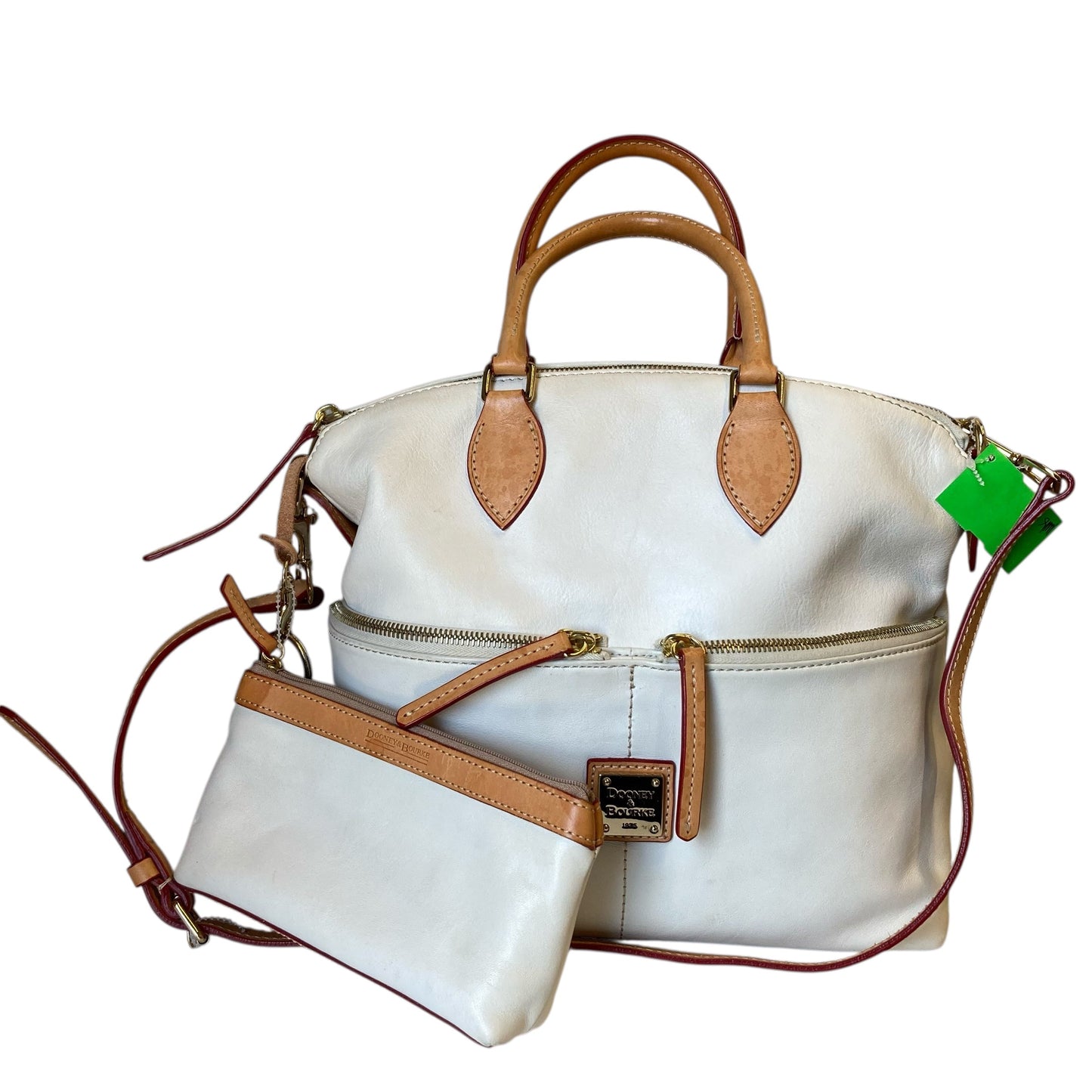 Crossbody Designer By Dooney And Bourke In White, Size:Medium