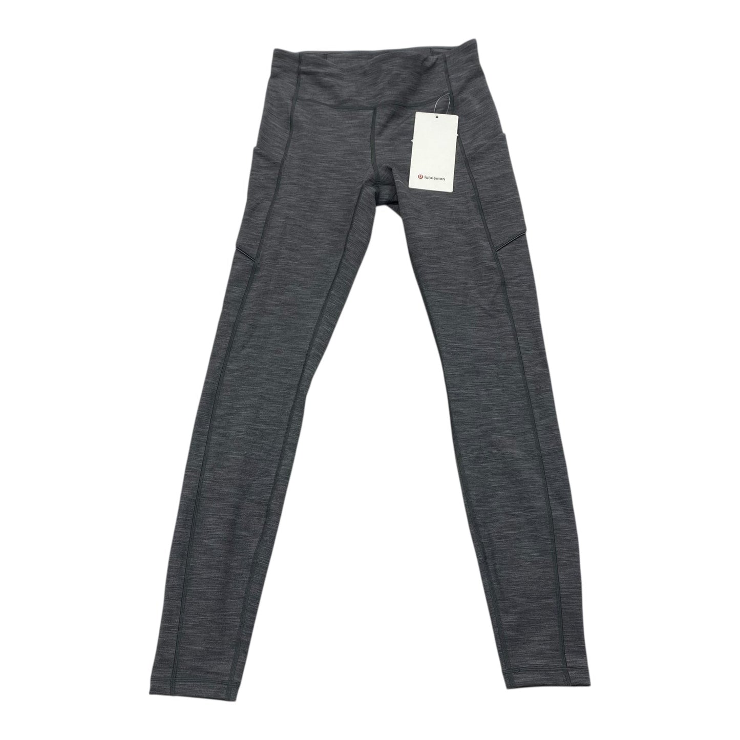 Athletic Leggings By Lululemon In Grey, Size:6