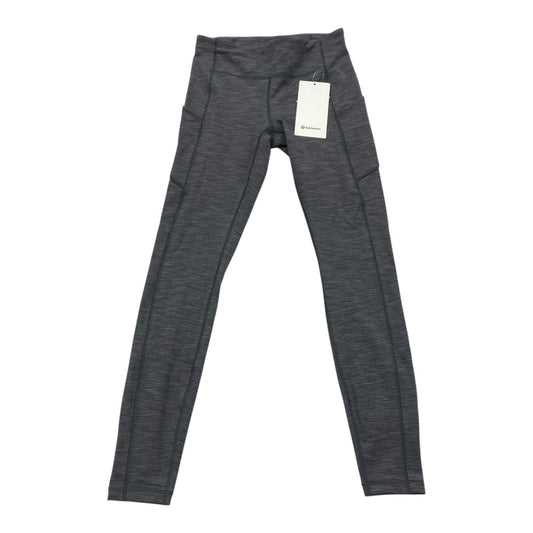 Athletic Leggings By Lululemon In Grey, Size:6