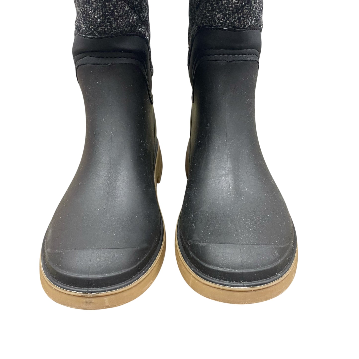 Boots Rain By Kamik In Black & Grey, Size:7