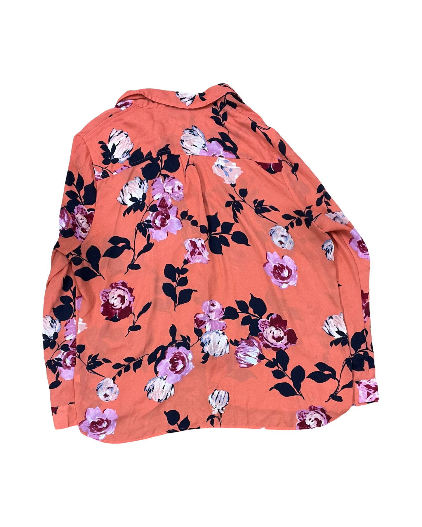 Blouse Ls By Apt 9 In Orange, Size:Xl