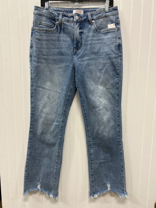 Jeans Flared By Cmc In Blue Denim, Size:12