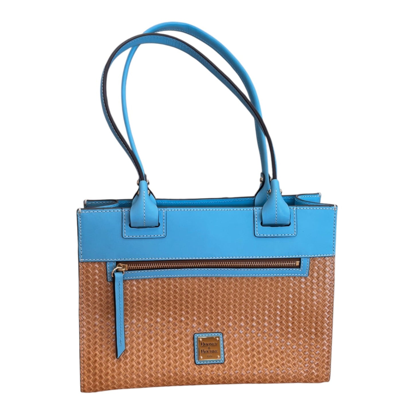 Handbag Designer By Dooney And Bourke In Blue, Size:Medium