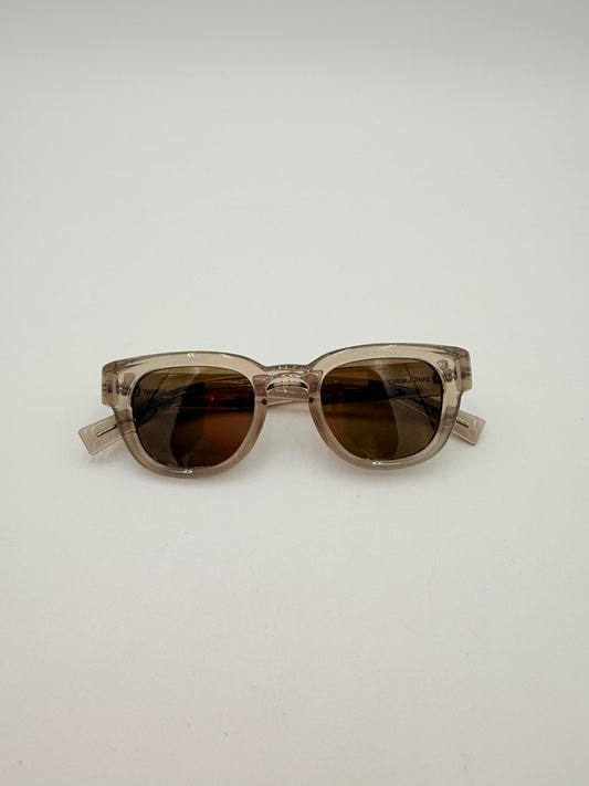 Sunglasses Luxury Designer By Yves Saint Laurent In Beige