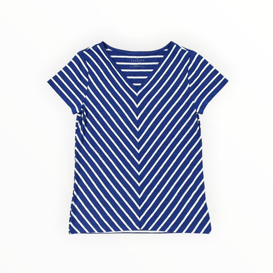 Top Ss By Talbots In Blue & White, Size:Xs