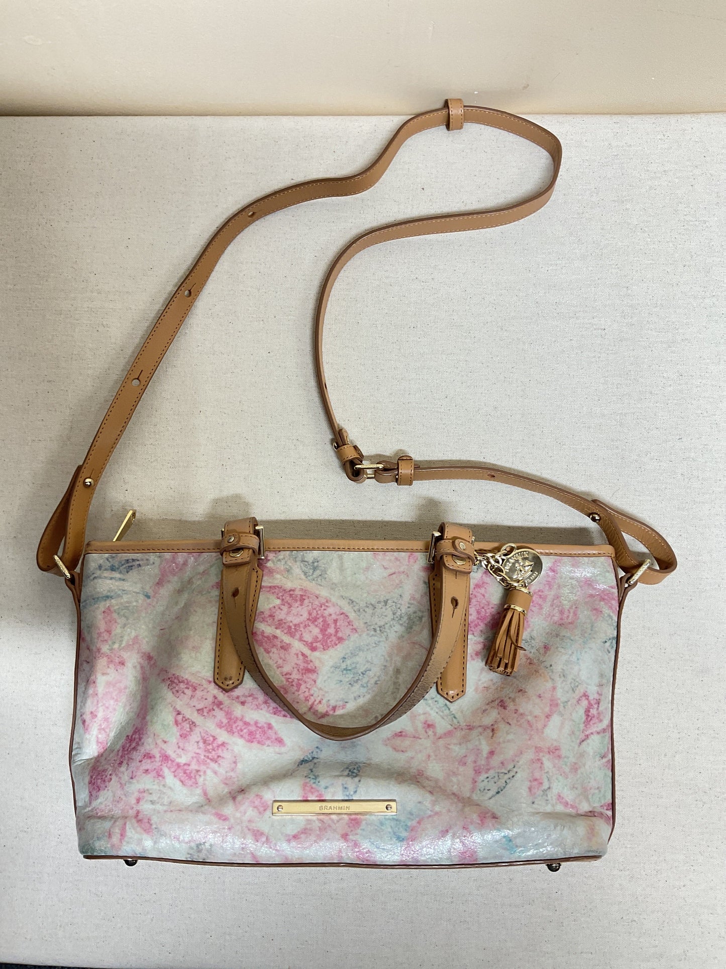 Handbag Designer By Brahmin In Multi, Size:Medium