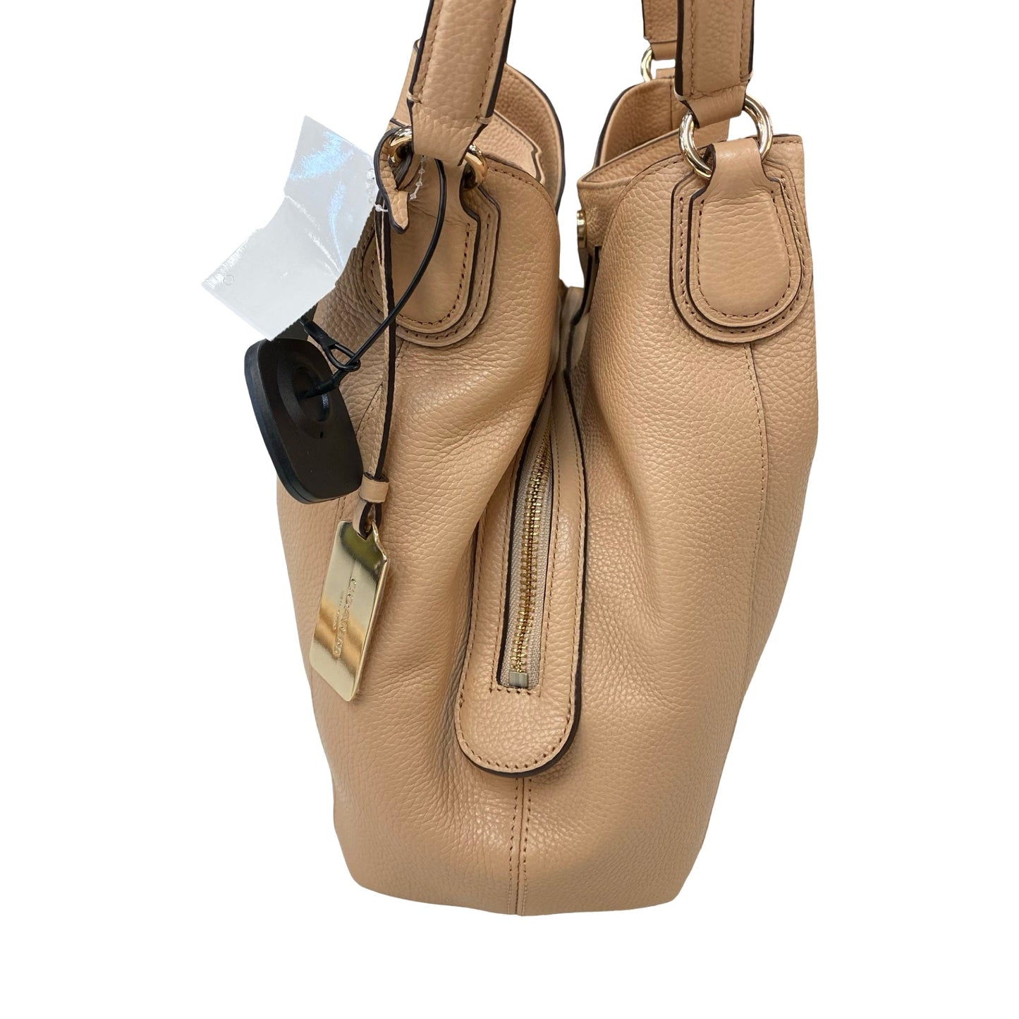 Handbag Designer By Coach In Tan, Size:Medium