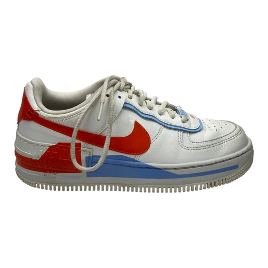 Shoes Sneakers By Nike In Orange & White, Size:8