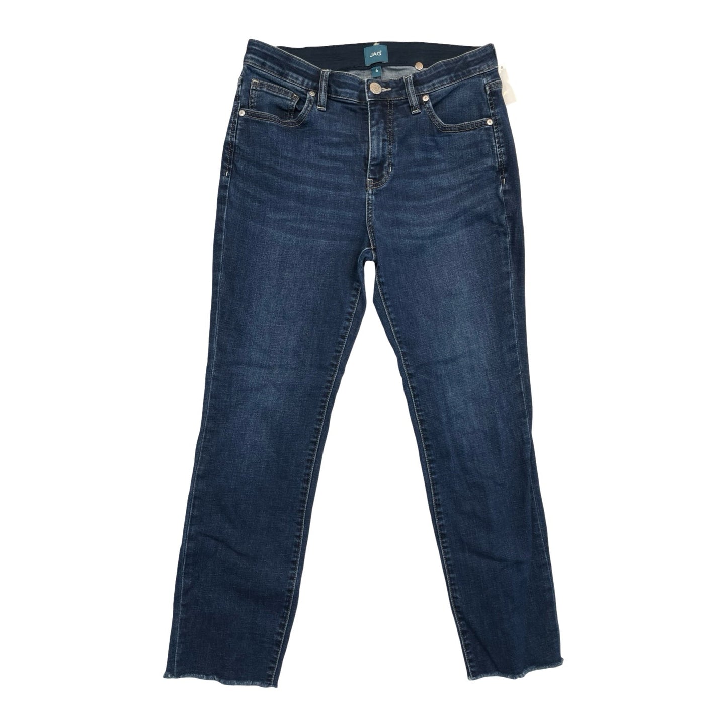 Jeans Cropped By Jag In Blue Denim, Size:6