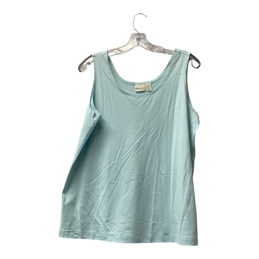 Top Sleeveless By Chicos In Teal, Size:Xl