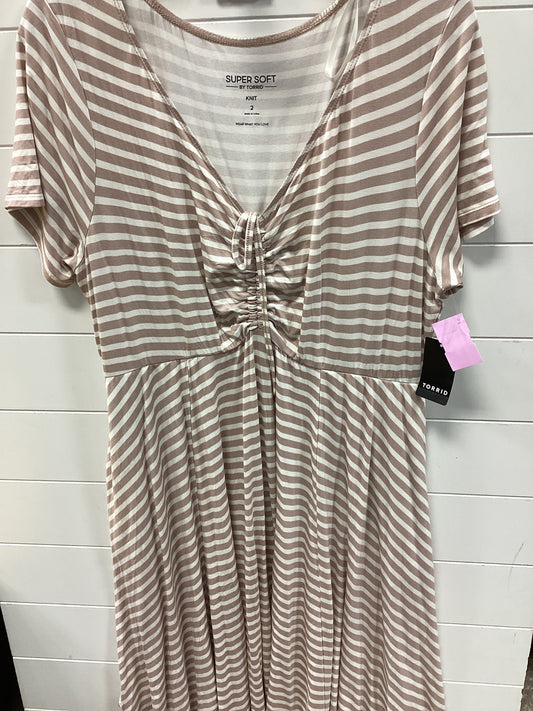 Dress Casual Midi By Torrid In Tan, Size:2X