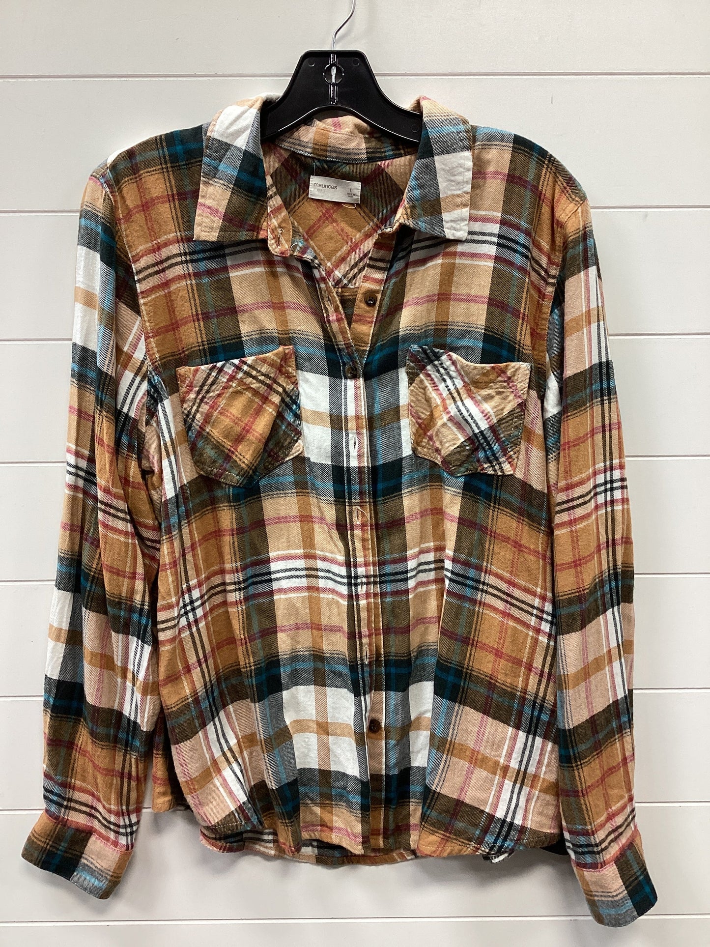 Top Ls By Maurices In Tan, Size:L