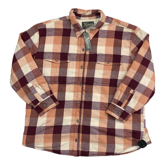 Jacket Other By Natural Reflections In Plaid Pattern, Size:Xxl