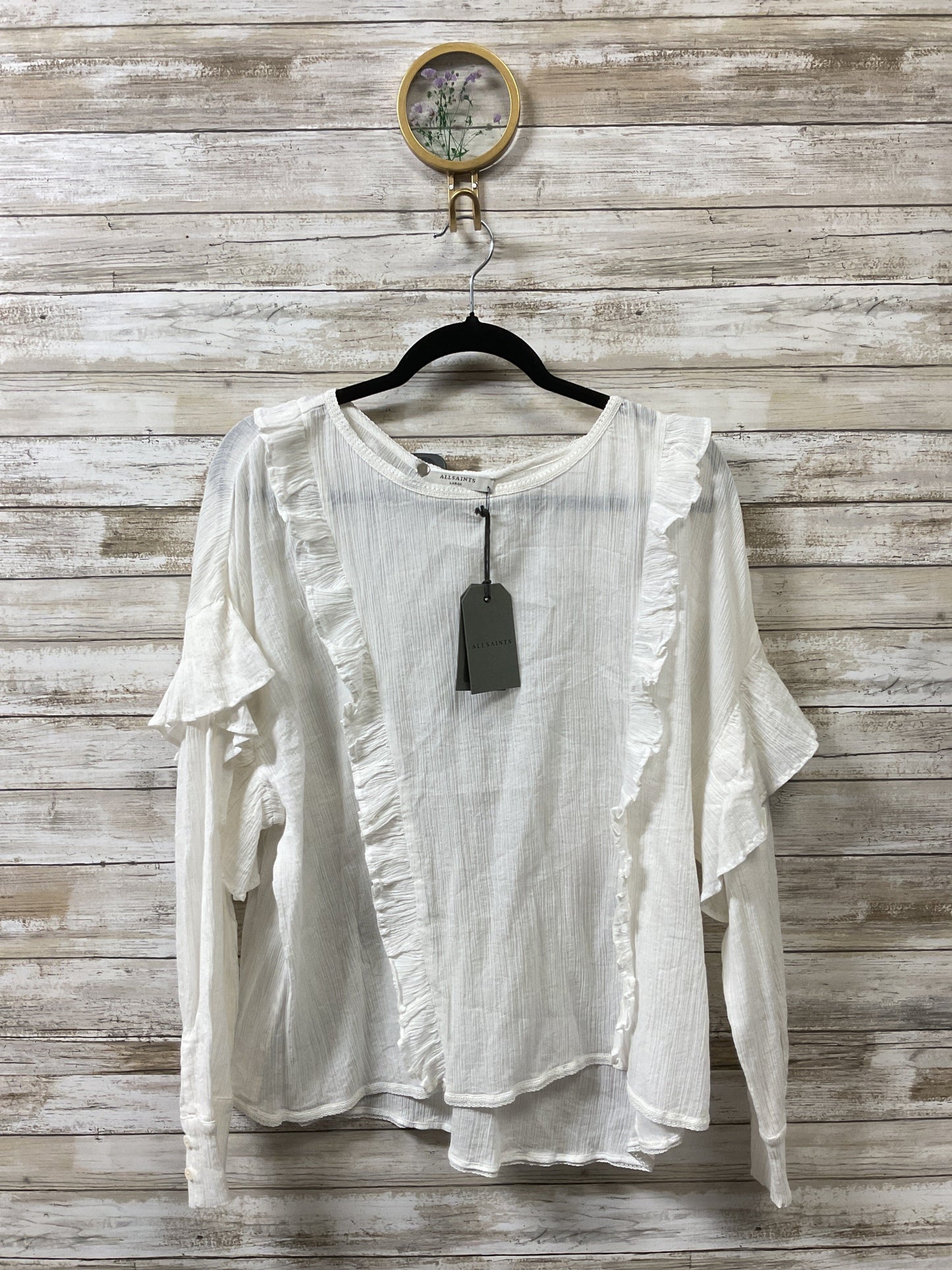 Blouse Designer By All Saints In White, Size:L