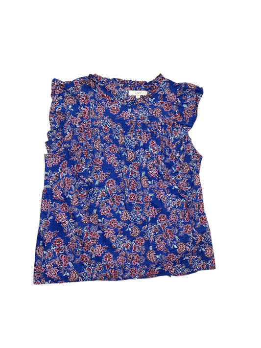 Top Sleeveless By Loft In Blue, Size:Xxl