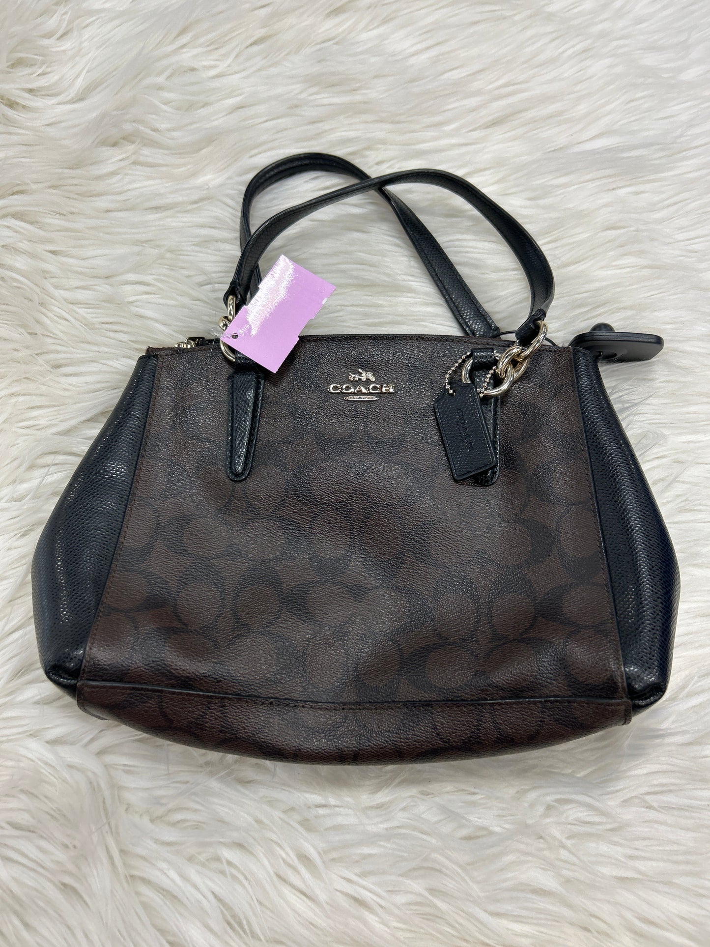Crossbody Designer By Coach In Brown, Size:Small