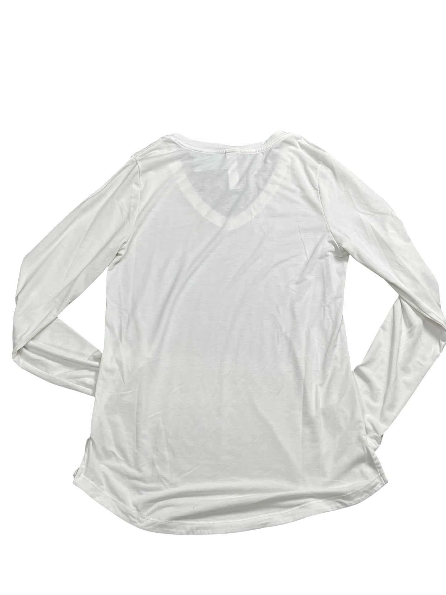 Athletic Top Ls Collar By Athleta In White, Size:Xs