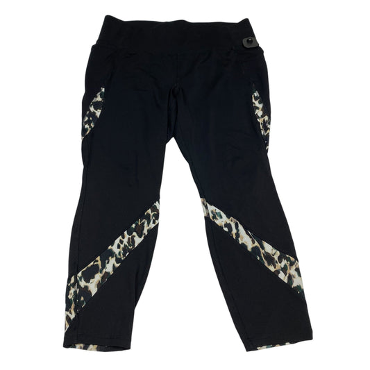 Athletic Leggings By Livi Active In Black, Size:1X