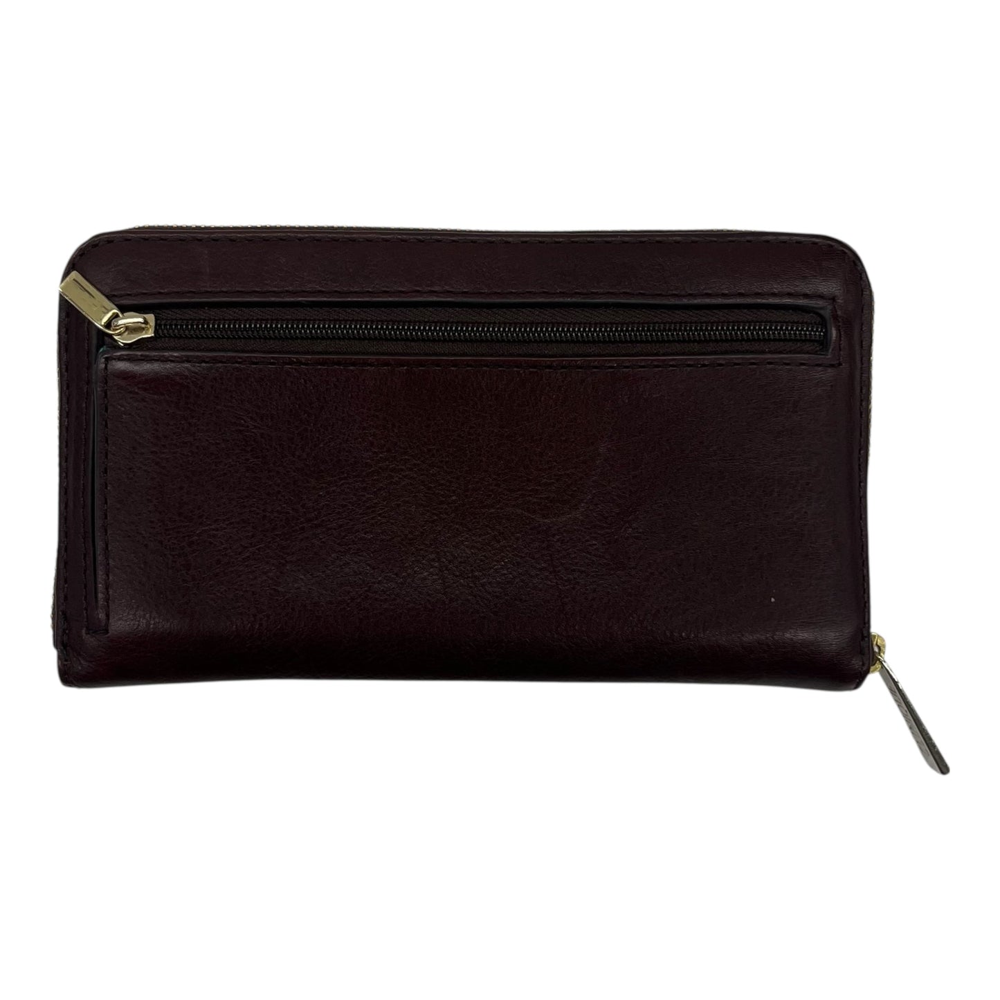Wallet Leather By Fossil In Brown, Size:Medium