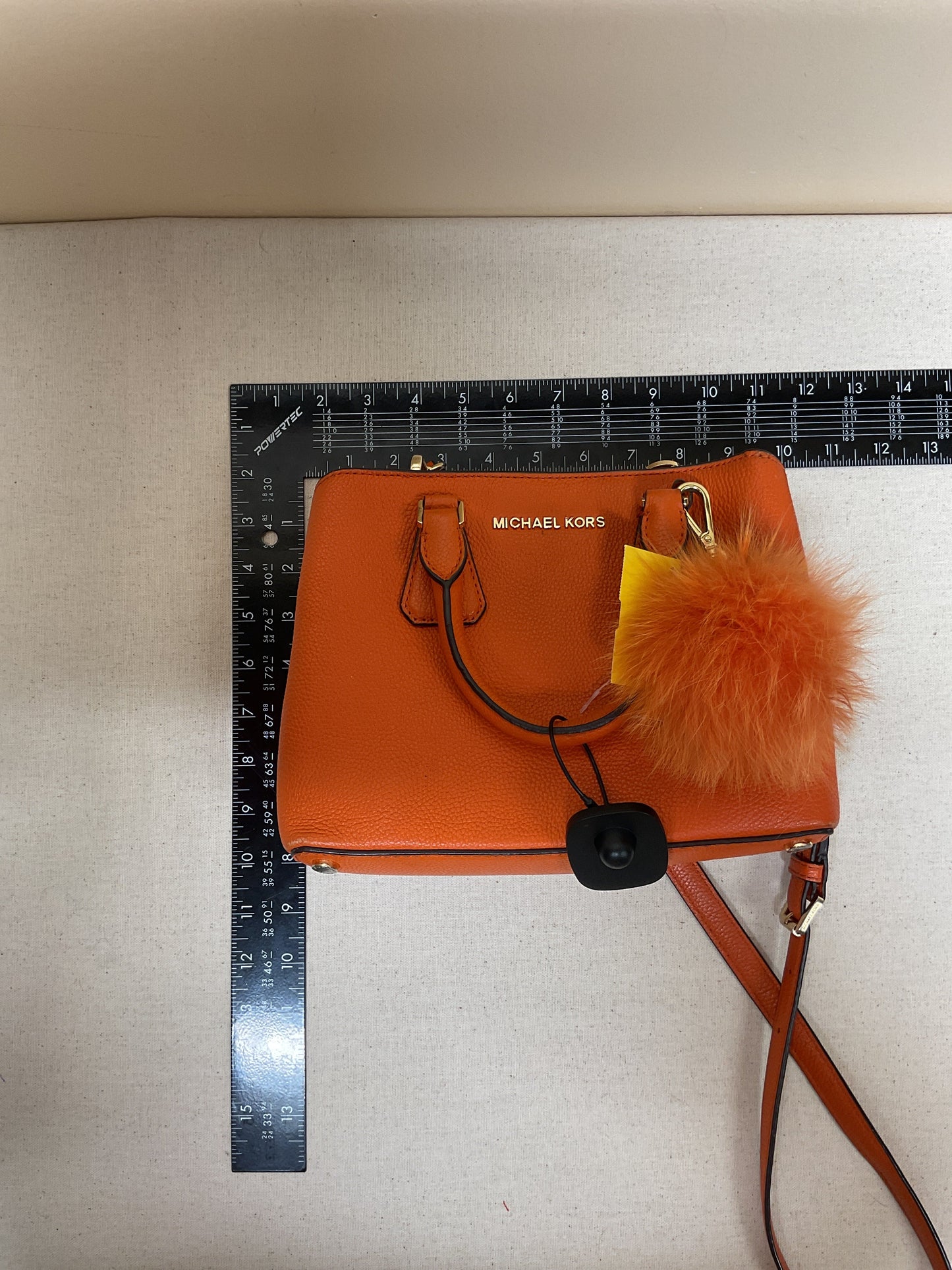Crossbody Leather By Michael By Michael Kors In Orange, Size:Small