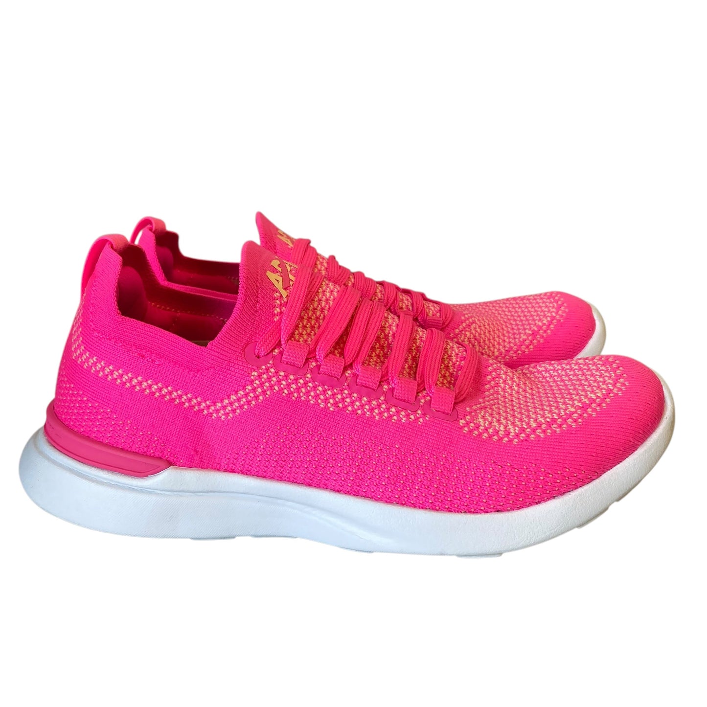 Shoes Designer By Apl In Pink, Size:7