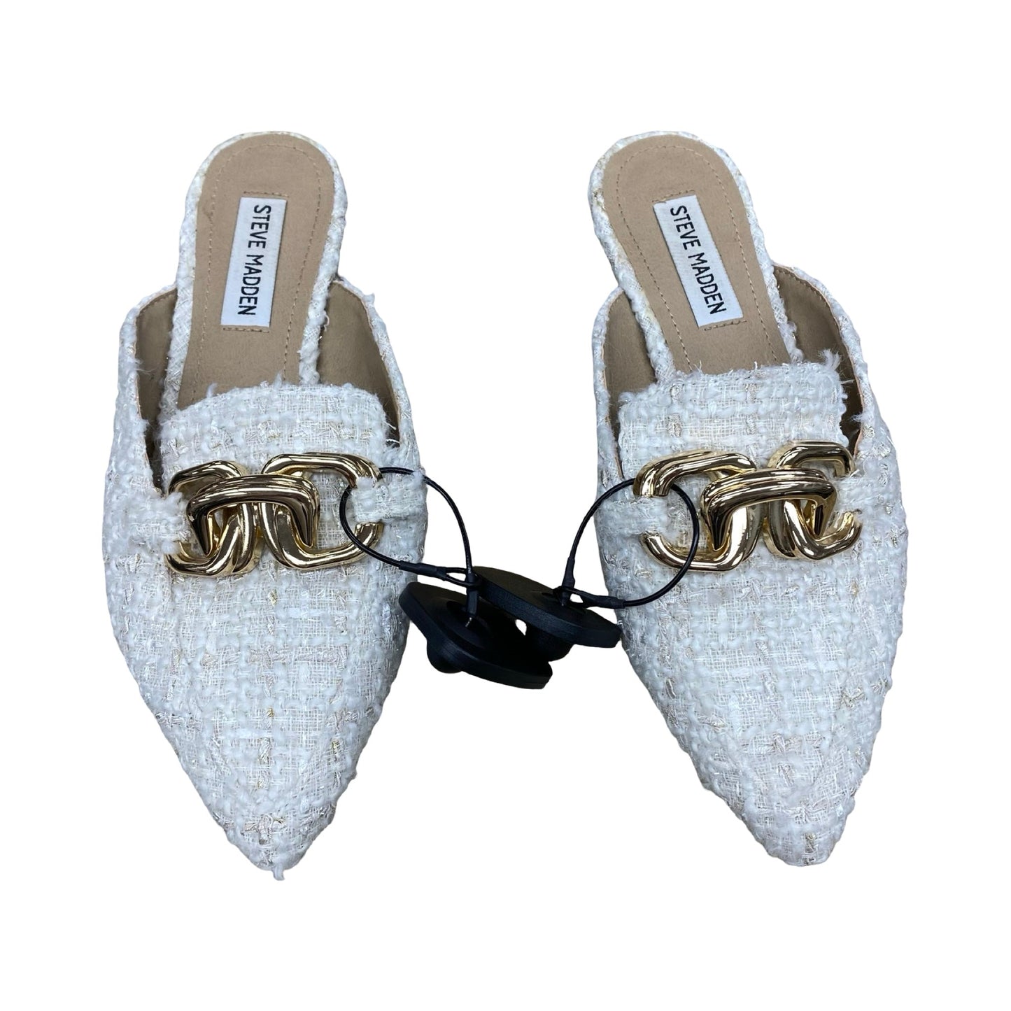 Shoes Flats By Steve Madden In White, Size:7