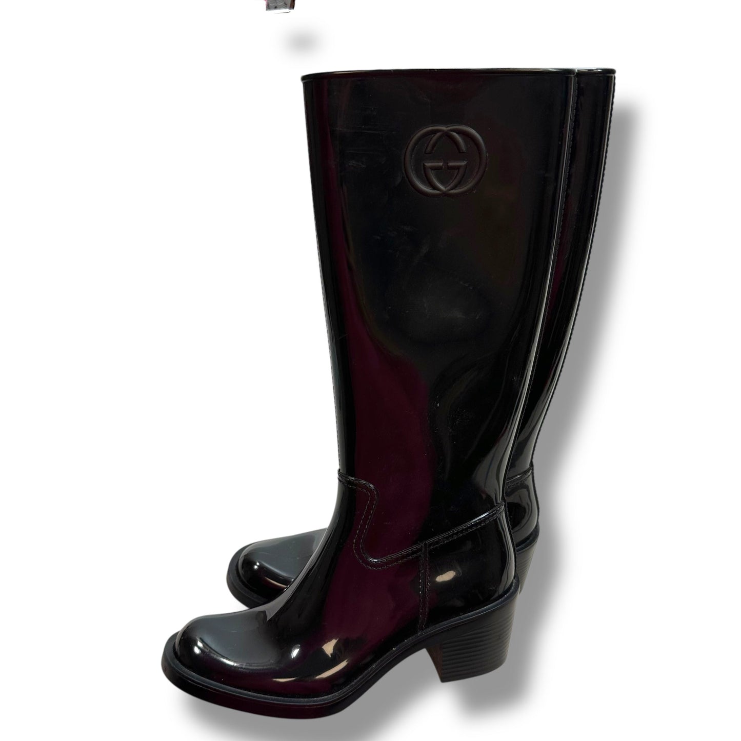 Boots Luxury Designer By Gucci In Black sz 36