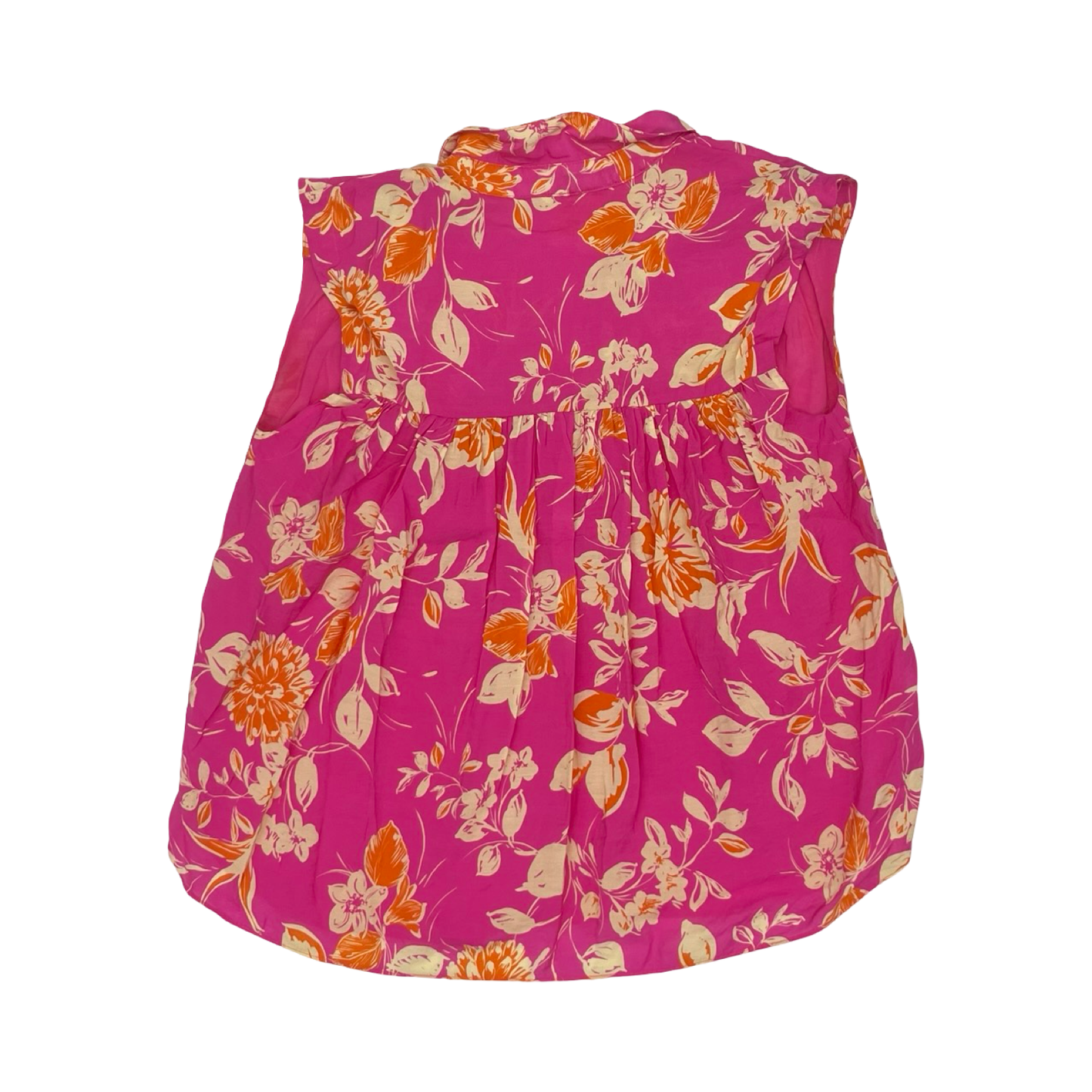 Blouse Ss By Fate In Orange & Pink, Size:S