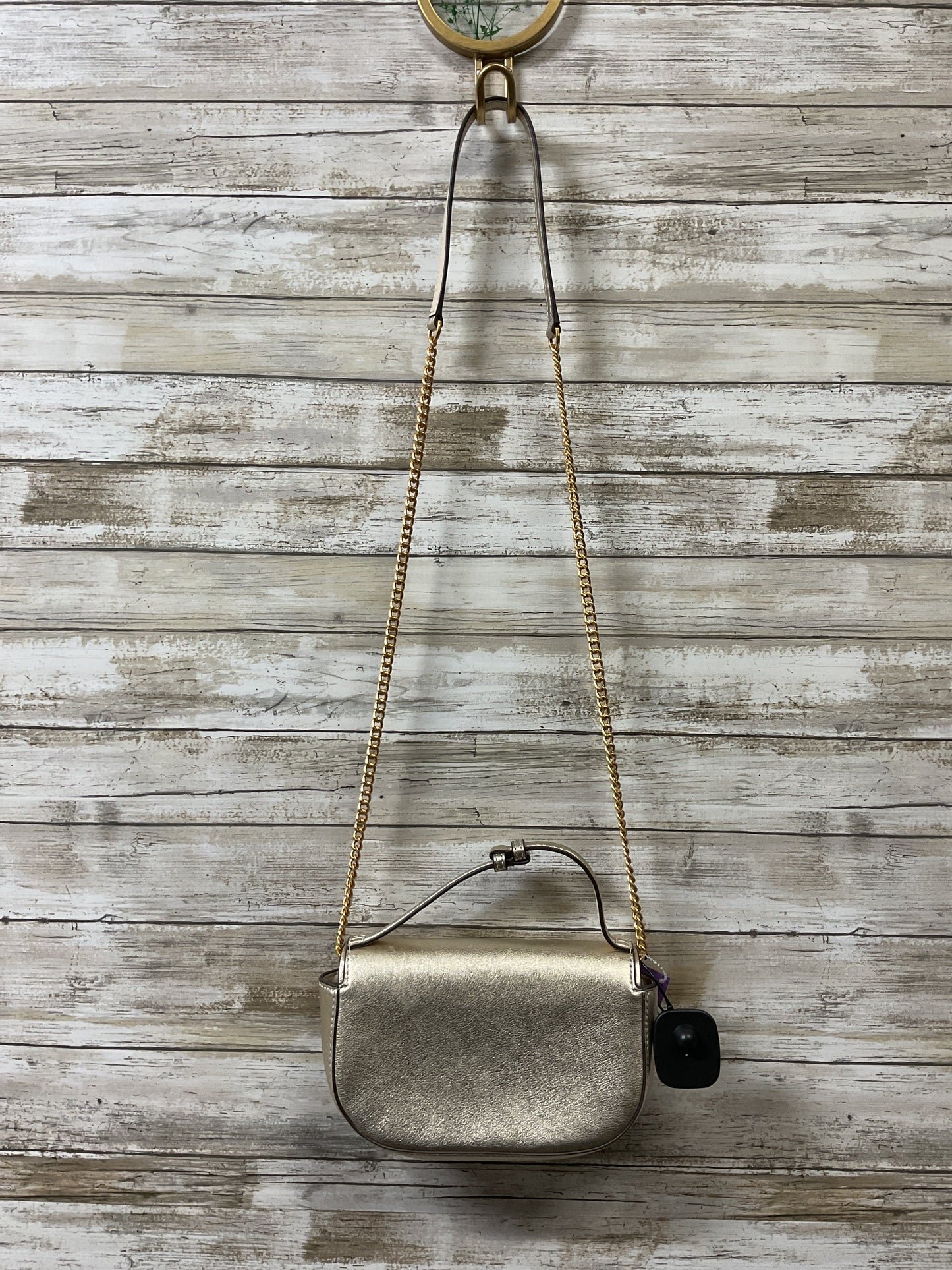Crossbody Designer By Tory Burch In Gold, Size:Small