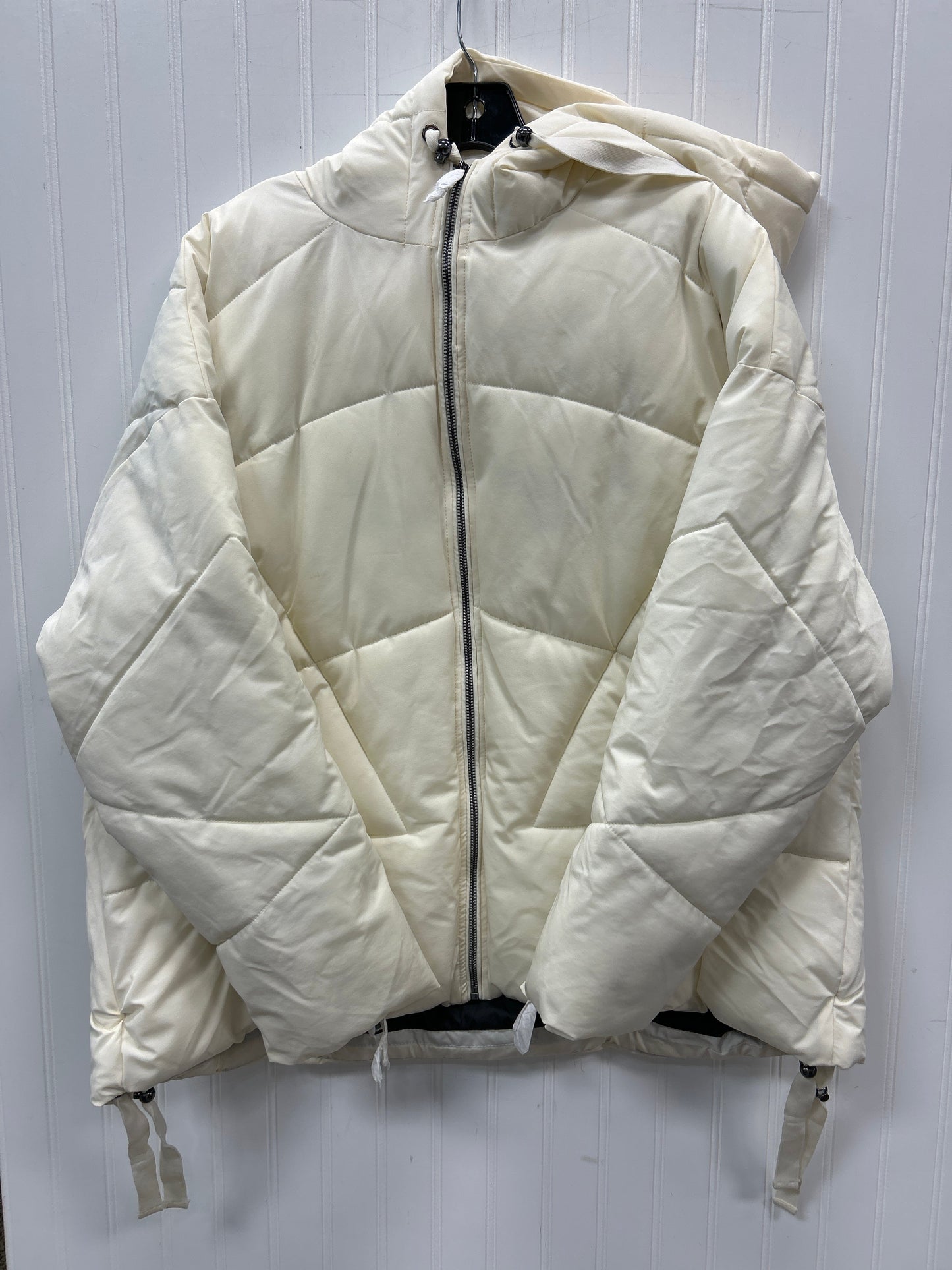 Coat Puffer & Quilted By Clothes Mentor In Cream, Size:Xl