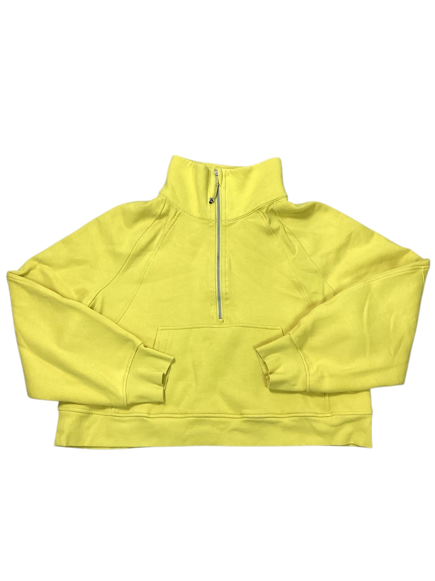 Athletic Sweatshirt Collar By Lululemon In Yellow, Size:Xl