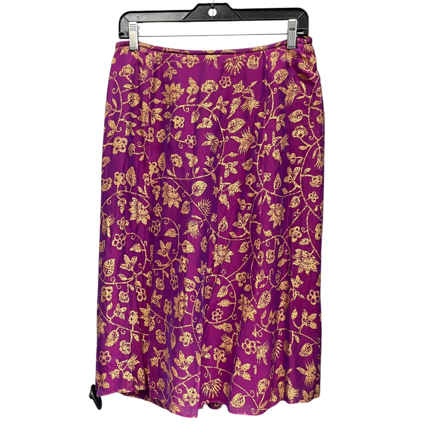Skirt Designer By Lafayette 148 In Gold & Purple, Size: 8