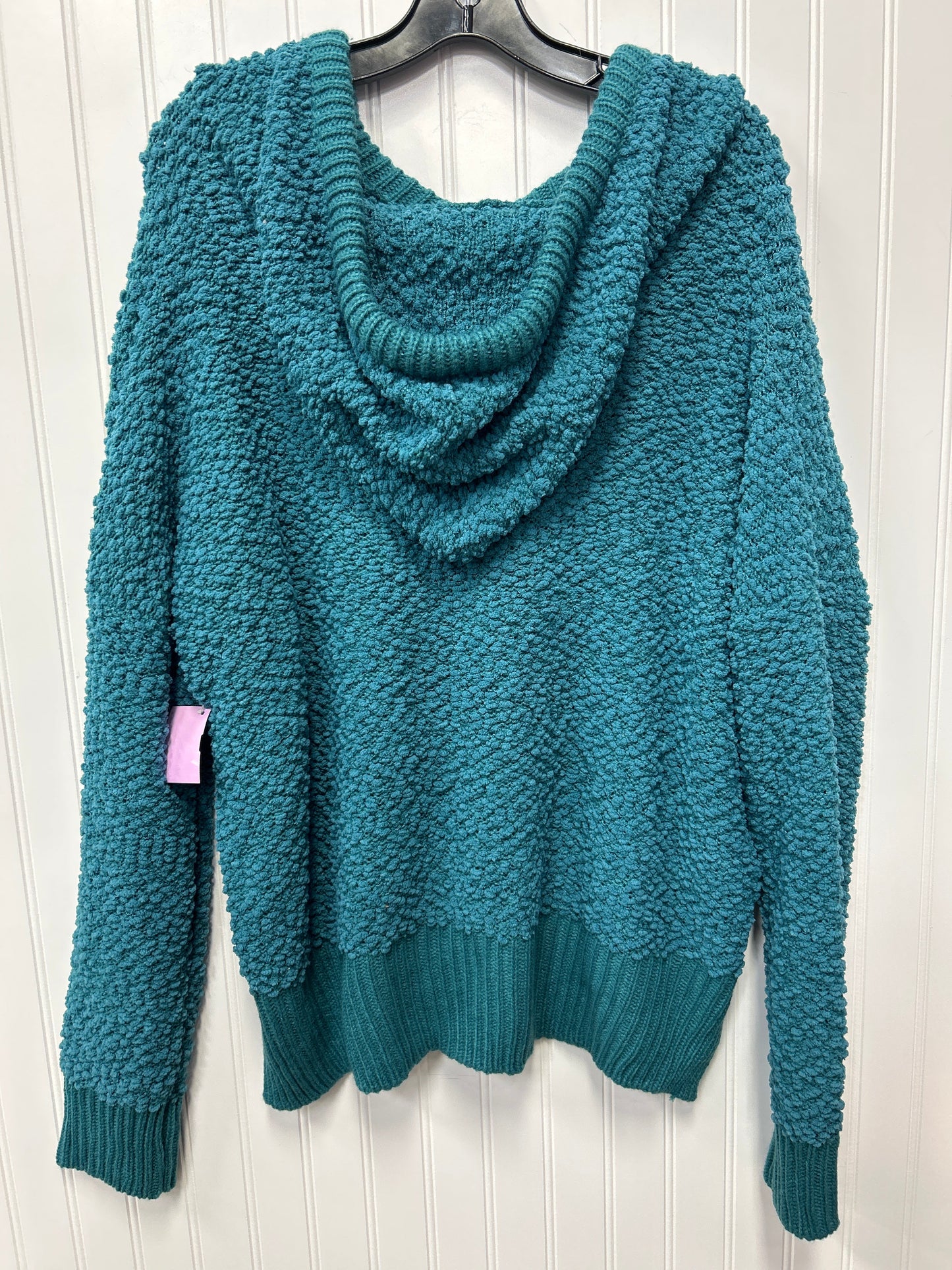 Sweatshirt Hoodie By Pol In Teal, Size:Xl