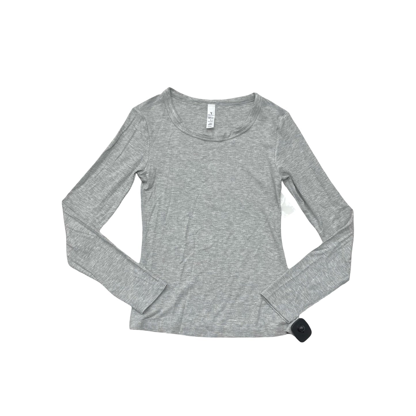 Athletic Top Ls Crewneck By Yogalicious In Grey, Size:S