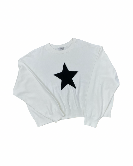 Sweater By Faded Rose In White, Size:Xl