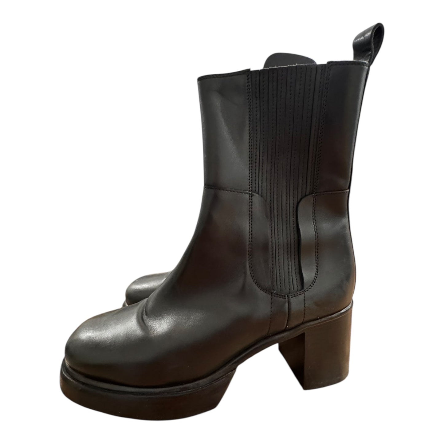 Boots Ankle Heels By Free People In Black, Size:10