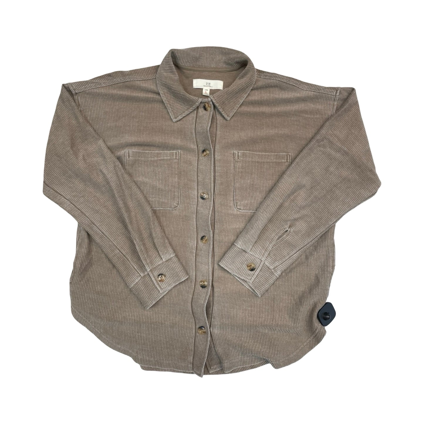 Jacket Shirt By Thread And Supply In Brown, Size:L