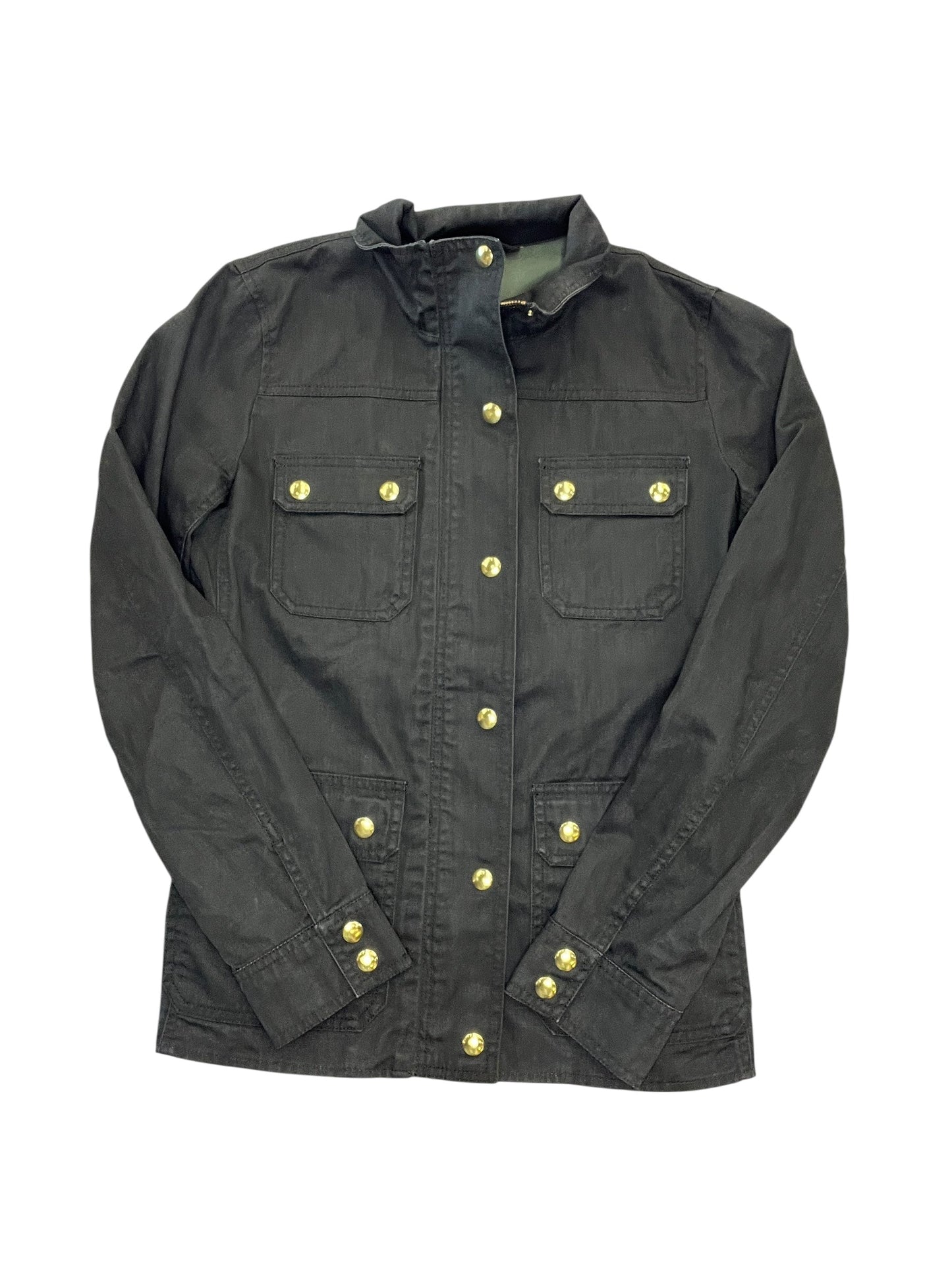 Jacket Other By J. Crew In Green Denim, Size:Xs