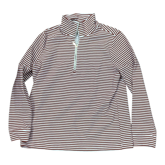 Top Ls By Croft And Barrow In Brown & Cream, Size:L